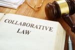 collaborative law book and gavel